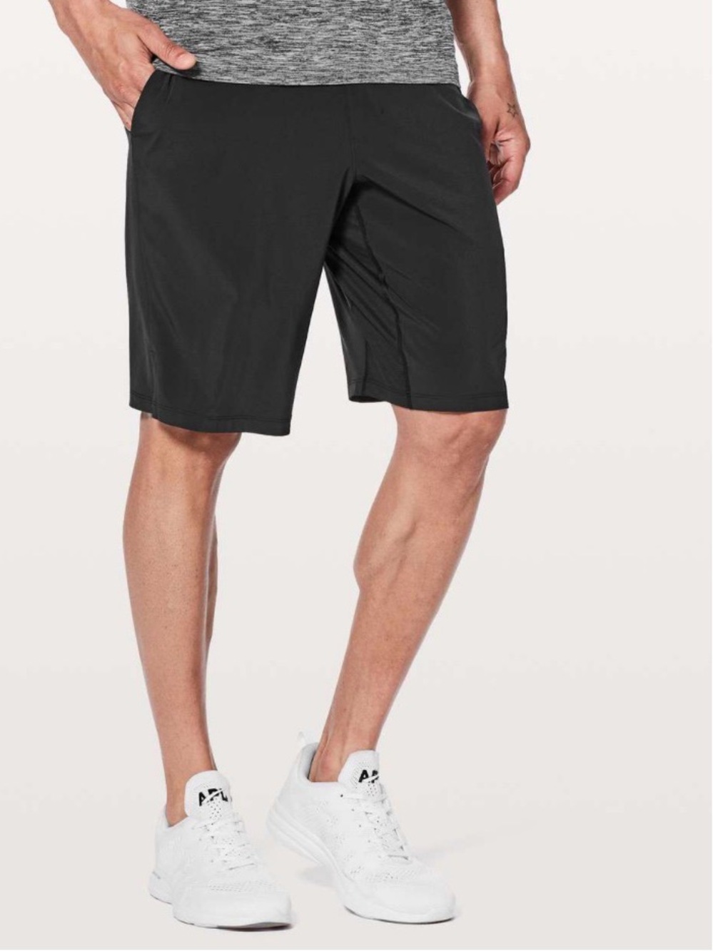 Lululemon T.H.E. Short 11” Linerless Black Drawstrings Shorts Men’s size XL